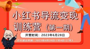 【推荐】小红书导流变现营,公域导私域,适用多数平台,一线实操实战团队总结,真正实战,全是细节!-王总副业网