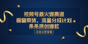 [你的孩子成功取得高位]视频号最火爆赛道，橱窗带货，流量分成计划，条条原创爆款-王总副业网