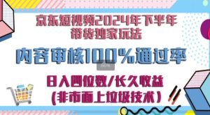 京东逛逛短视频2024下半年带货独家玩儿法,5分钟一条视频,内容审核通过率100%-王总副业网