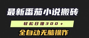最新番茄小说搬砖,日撸300+!全自动操作,可矩阵放大-王总副业网