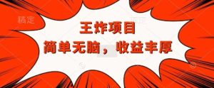 王炸福利项目,兼职全职都可做,操作无脑简单-王总副业网