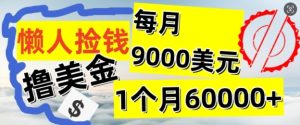 懒人捡钱撸美金项目,月收益9k+美金,简单无脑,干就完了-王总副业网