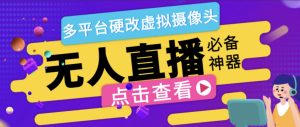 【卡密项目】最新WECAM虚拟摄像头无人直播神器,支持全平台自动抽帧硬改直播间【永久脚本+使用教程】-王总副业网