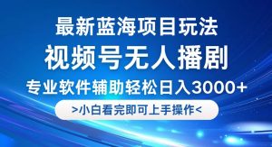视频号最新玩法,无人播剧,轻松日入3000+,最新蓝海项目,拉爆流量收益很猛-王总副业网