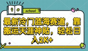 最新冷门蓝海赛道,靠搬运天涯神贴,轻松日入2K+-王总副业网