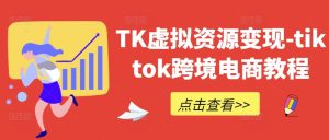 TK虚拟资源变现-tiktok跨境电商教程-王总副业网