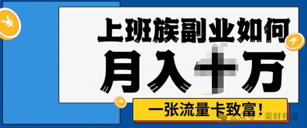 零投资，零门槛，副业首选，办流量卡月入过万-王总副业网