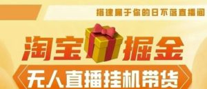 2024淘宝挂机无人直播带货,无需值守,稳定捞金,月入4位数-王总副业网