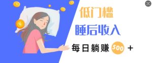 2024视频号红利项目每天半小时,低门槛睡后收入,每日500+,小自也能轻松上手-王总副业网