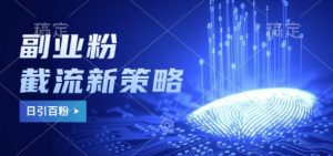 副业粉截流玩法与更新,不废号, 不封号,日引100+-王总副业网