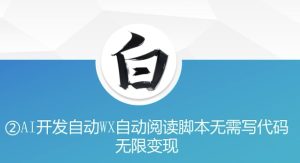 “美添赚”AI开发自动WX自动阅读脚本,无需写代码,无限变现-王总副业网