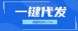 一键代发项目(团长版),管道收益躺Z月入1w+-王总副业网