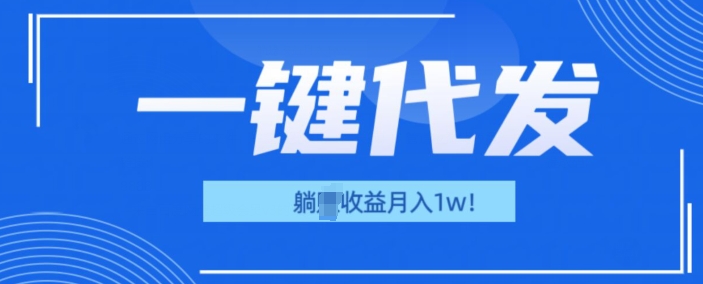 一键代发项目(团长版)，管道收益躺Z月入1w+-王总副业网