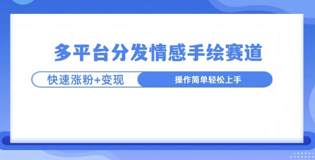 视频号手绘情感语录赛道玩法，快速涨粉+创作者计划收益-王总副业网