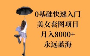 0基础美女套图项目,3天上手,月入8000+-王总副业网