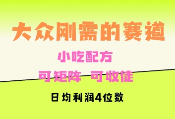 大众刚需赛道，赚确定性的钱，可矩阵，可收徒，日均利润4位数-王总副业网