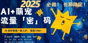 AI+萌宠一家人,小白3步上手,爆款率80%,每天十分钟,轻松AI变现萌宠搞钱,月入过W,变现太猛了-王总副业网