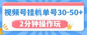 视频号无脑挂机,单号30-50+,可批量放大-王总副业网