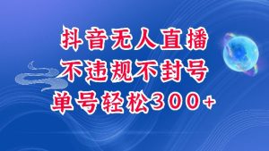 抖音无人挂机项目,单号纯利300+稳稳的,深层揭秘最新玩法,不违规也不封号-王总副业网